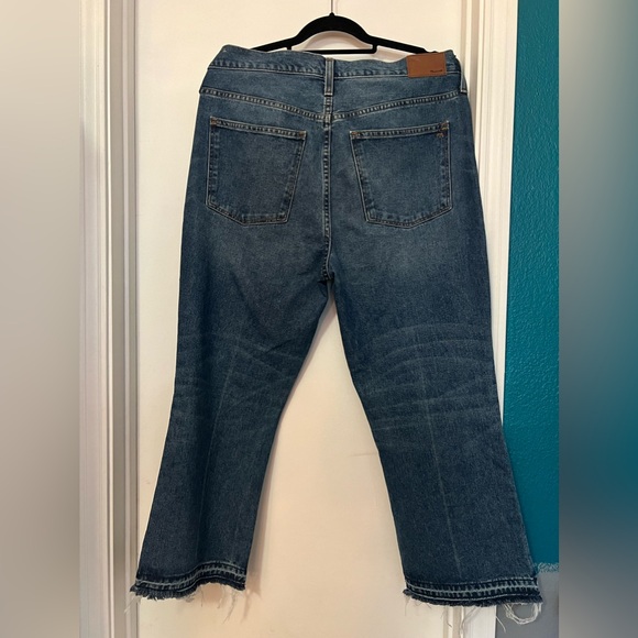 Women’s Madewell Retro Crop Bootcut Denim Jeans Size 32 Waist - Picture 3 of 10